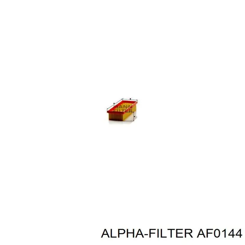 Купить AF0144 Alpha Filter Автомобильный фильтр воздуха