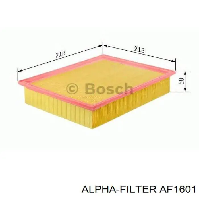 AF1601 Alpha Filter Воздушный фильтр двигателя