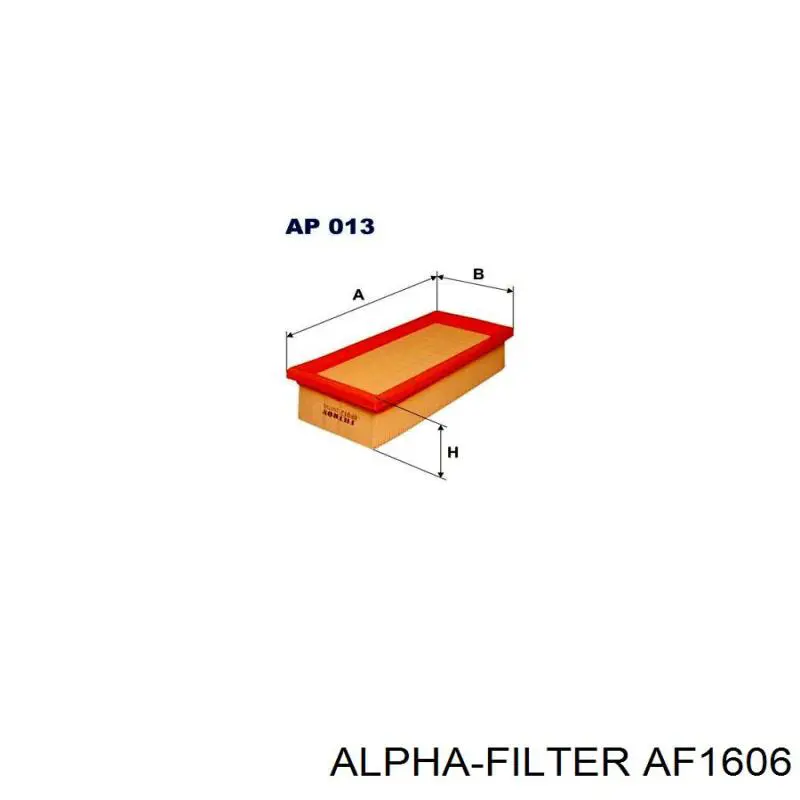 Элемент воздушного фильтра Alpha Filter AF1606 цена, от 2.28 USD