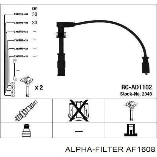 Фильтр воздушный Alpha Filter AF1608