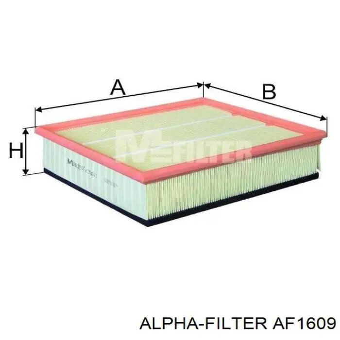 Элемент воздушного фильтра Alpha Filter AF1609 цена, от 5.64 USD