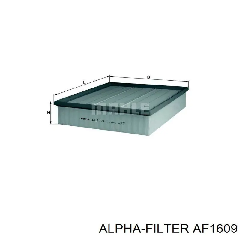 Купить AF1609 Alpha Filter Автомобильный фильтр воздуха