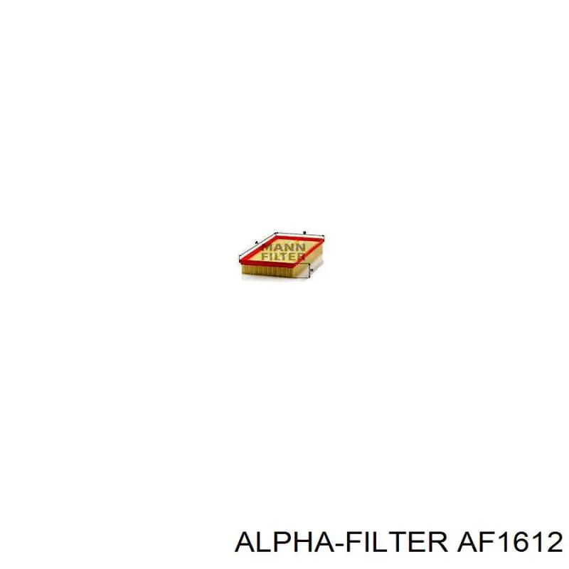 AF1612 Alpha Filter Воздушный фильтр двигателя