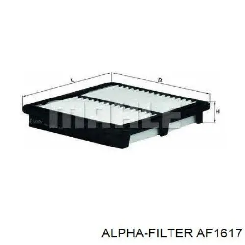 Воздушный фильтр AF1617 Alpha Filter