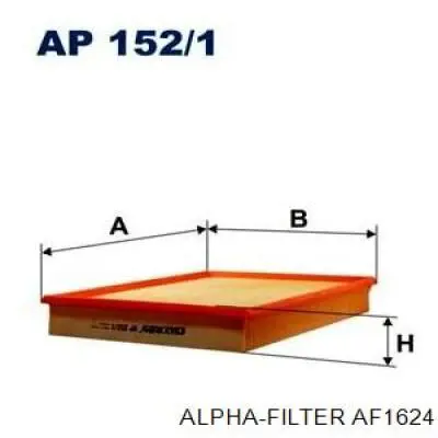 Воздушный фильтр AF1624 Alpha-filter