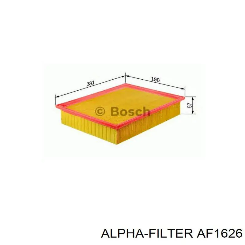 AF1626 Alpha Filter Воздушный фильтр двигателя