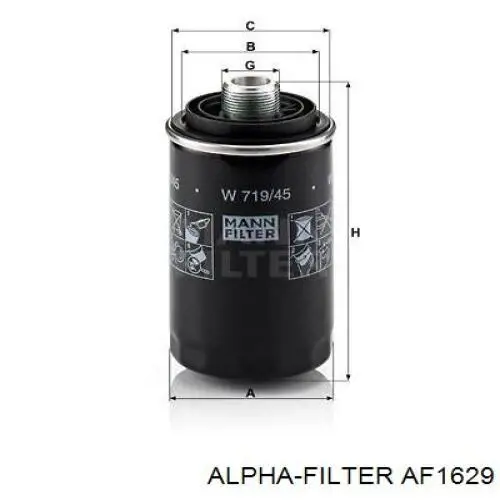  Alpha Filter AF1629 цена, от 4.20 USD