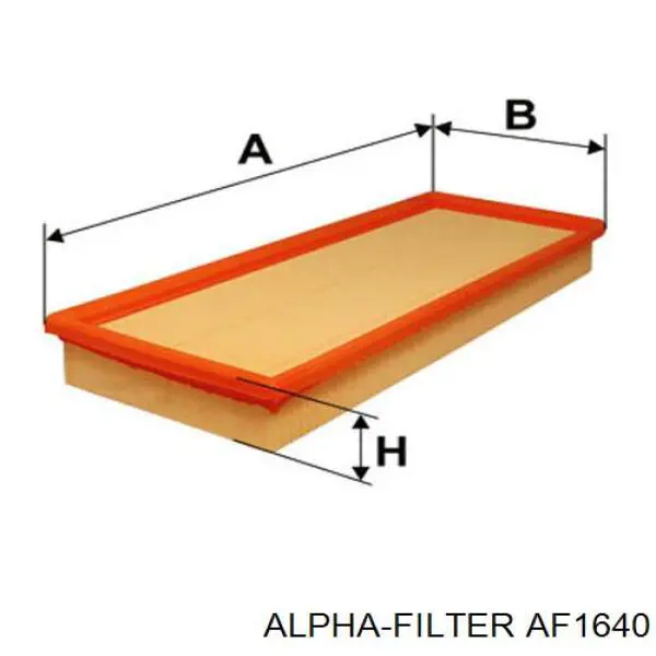 AF1640 Alpha Filter Воздушный фильтр двигателя
