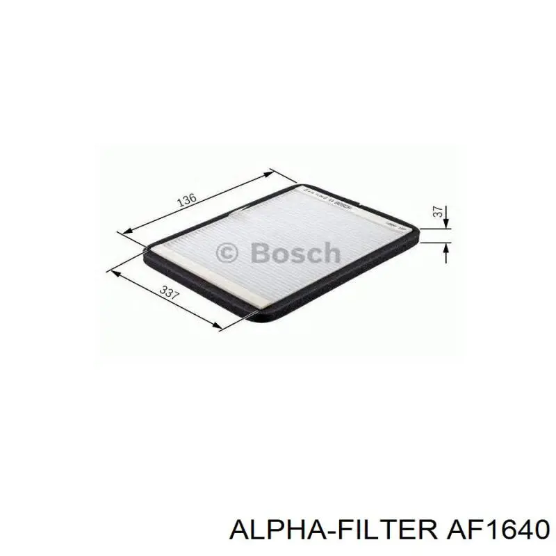 Элемент воздушного фильтра Alpha Filter AF1640 цена, от 3.31 USD