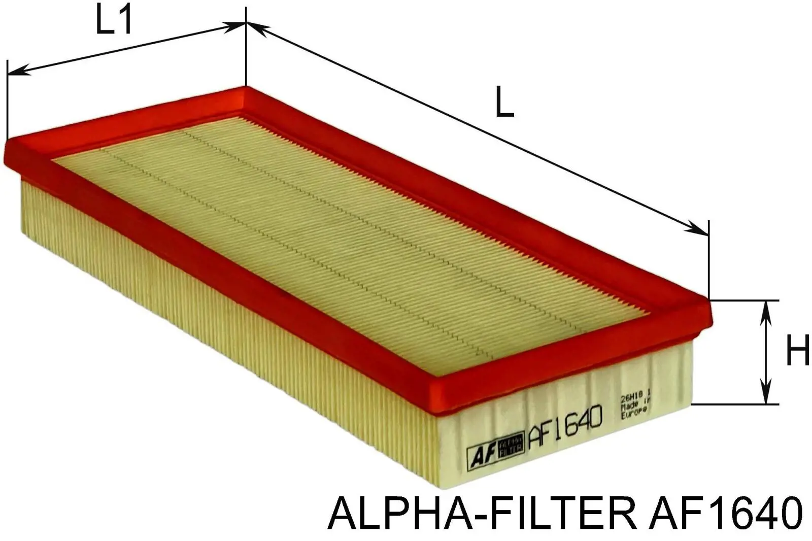 Воздушный фильтр AF1640 Alpha-filter