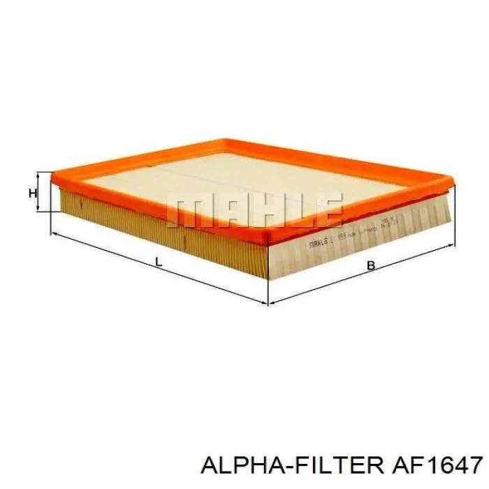 Воздушный фильтр AF1647 Alpha Filter