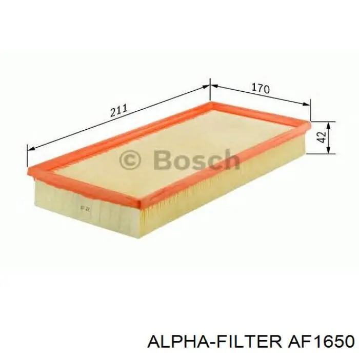 AF1650 Alpha Filter Воздушный фильтр двигателя