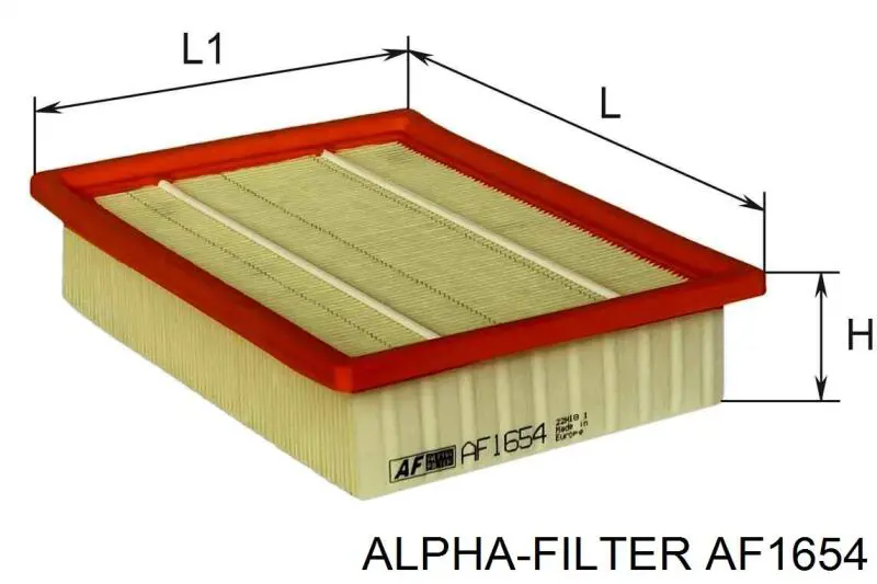 Воздушный фильтр AF1654 Alpha-filter