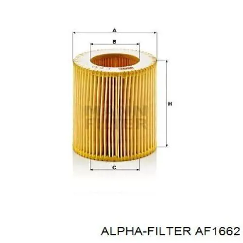 Фильтр воздушный Alpha Filter AF1662