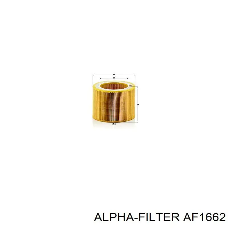 AF1662 Alpha Filter Воздушный фильтр двигателя