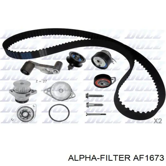 Воздушный фильтр AF1673 Alpha Filter