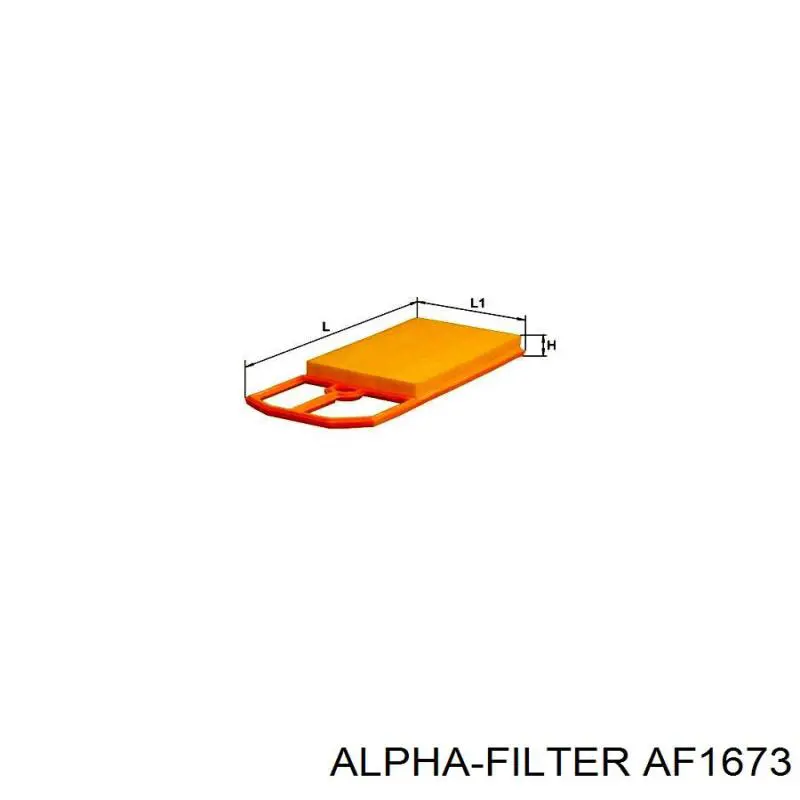 Купить AF1673 Alpha Filter Автомобильный фильтр воздуха