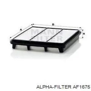 AF1675 Alpha Filter Воздушный фильтр двигателя