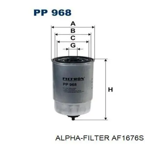 AF1676S Alpha Filter Воздушный фильтр двигателя
