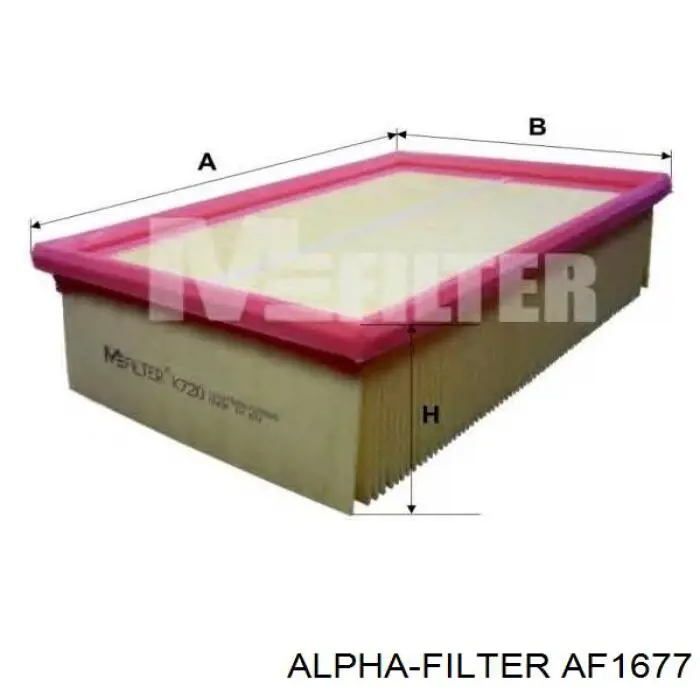 AF1677 Alpha Filter Воздушный фильтр двигателя