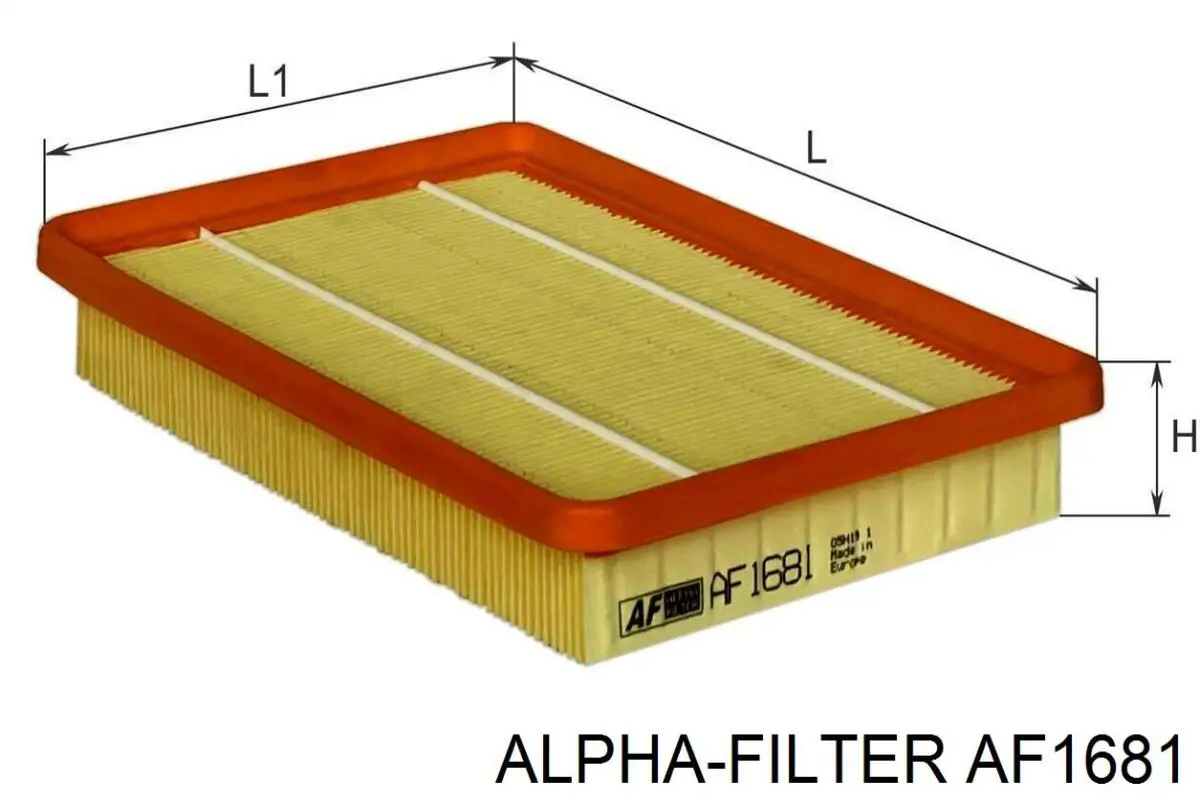 Фильтр воздушный Alpha-filter AF1681