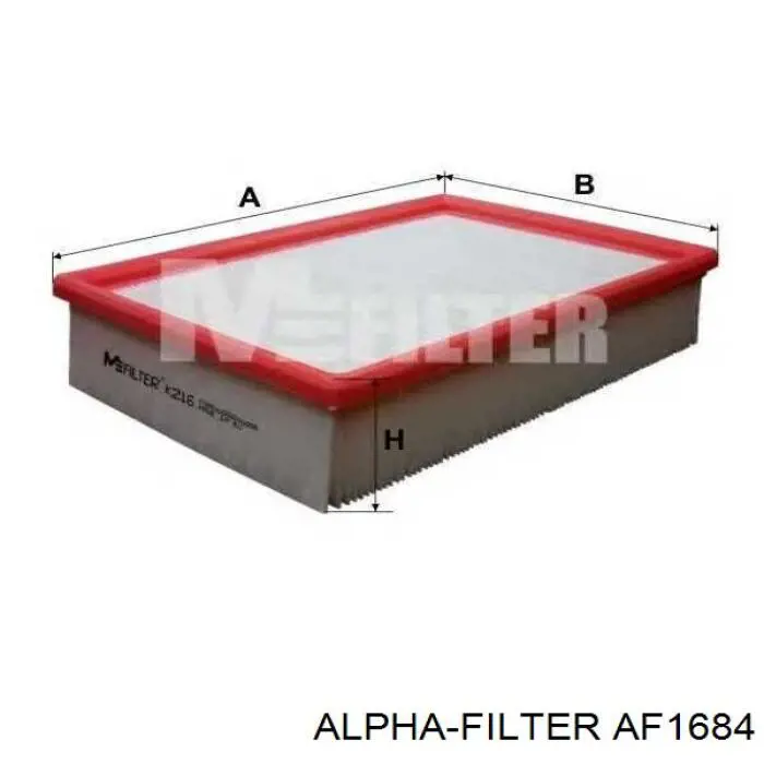 Элемент воздушного фильтра Alpha Filter AF1684 цена, от 4.17 USD