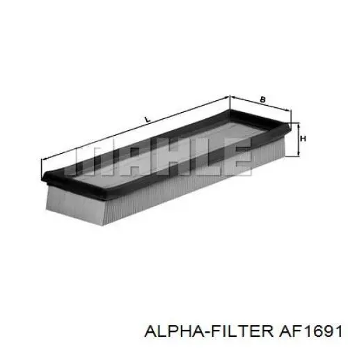 AF1691 Alpha Filter Воздушный фильтр двигателя