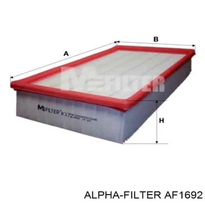 Воздушный фильтр AF1692 Alpha Filter