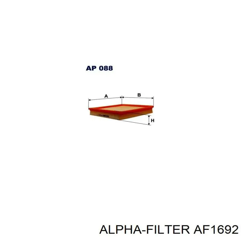 AF1692 Alpha Filter Воздушный фильтр двигателя