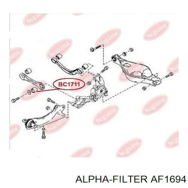 Воздушный фильтр AF1694 Alpha Filter