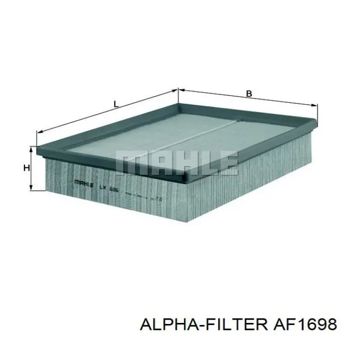 Compre AF1698 Alpha Filter Filtro de ar