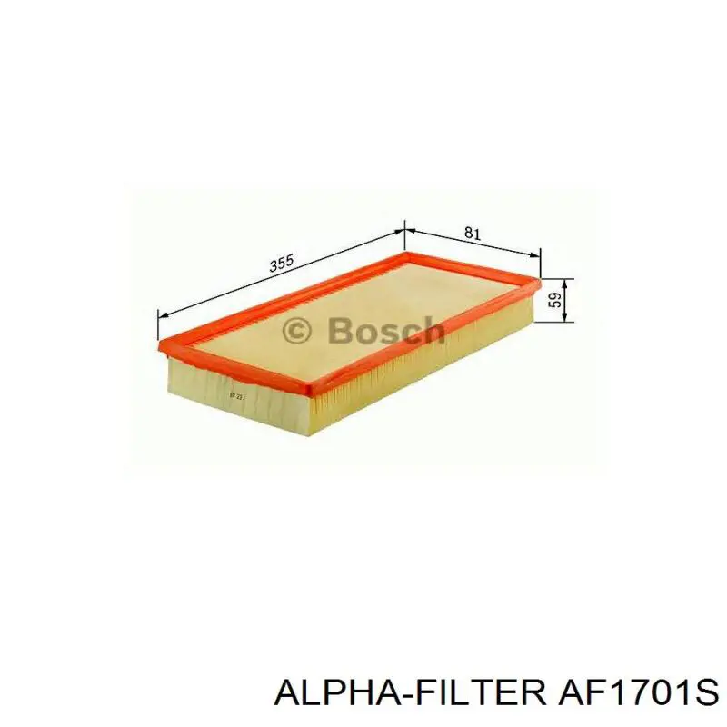 Воздушный фильтр AF1701S Alpha-filter