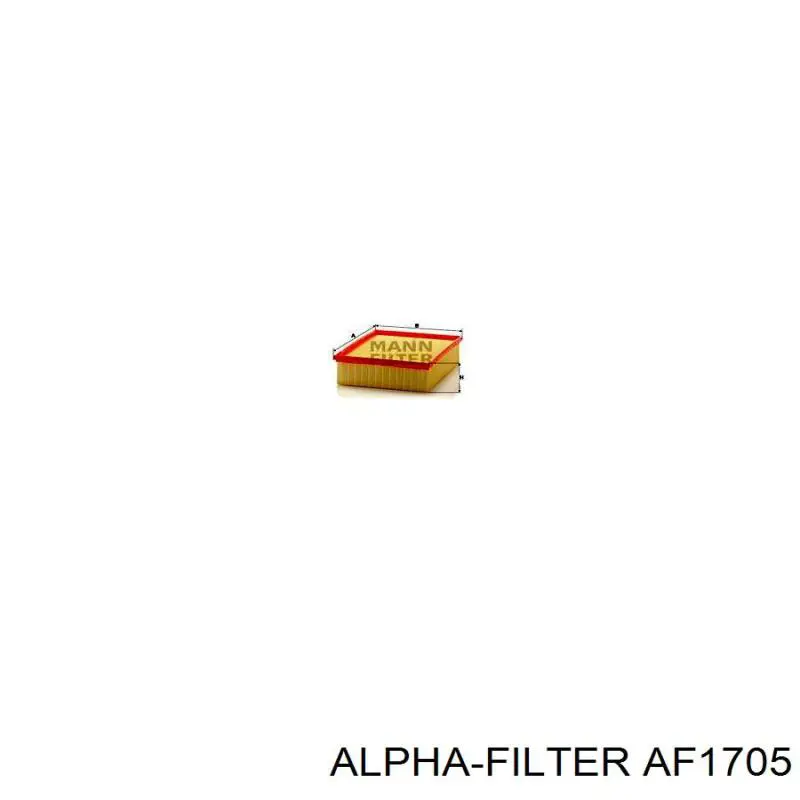 Купить AF1705 Alpha Filter Автомобильный фильтр воздуха
