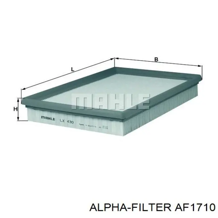 Купить AF1710 Alpha Filter Автомобильный фильтр воздуха