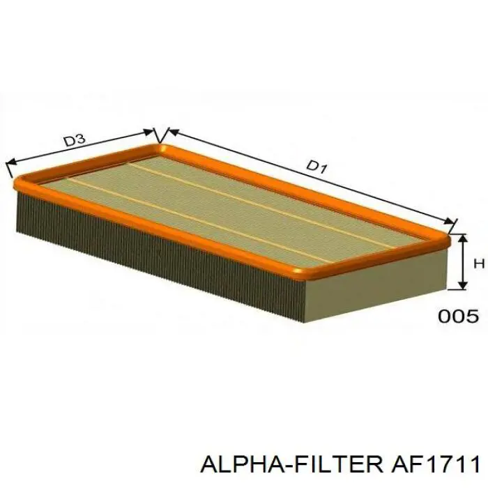 AF1711 Alpha Filter Filtro de ar