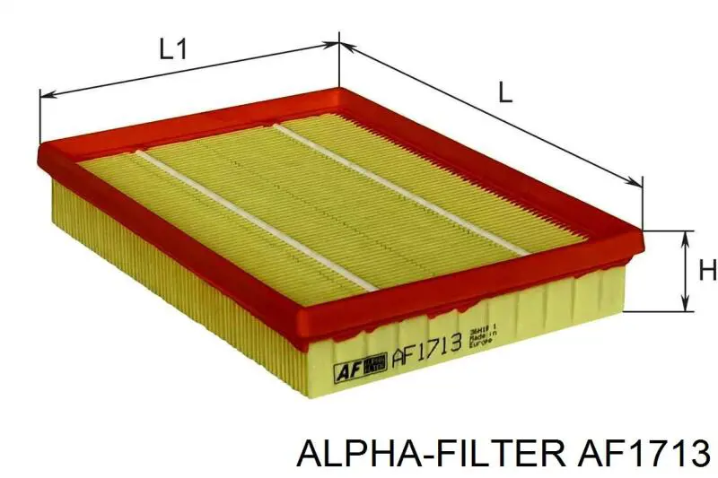 Фільтр повітряний AF1713 Alpha-filter