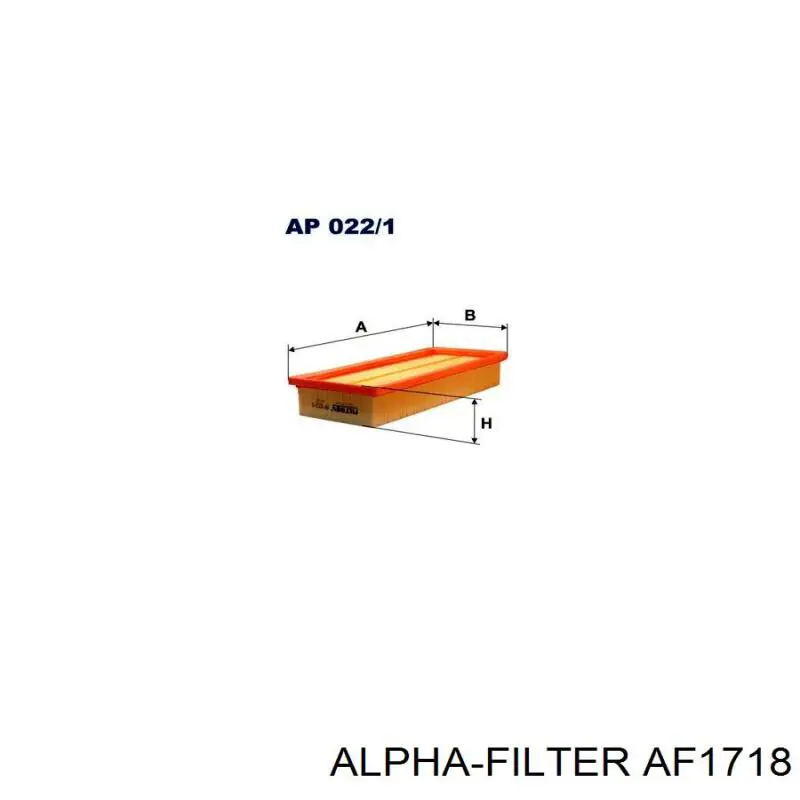 Элемент воздушного фильтра Alpha Filter AF1718 цена, от 3.16 USD