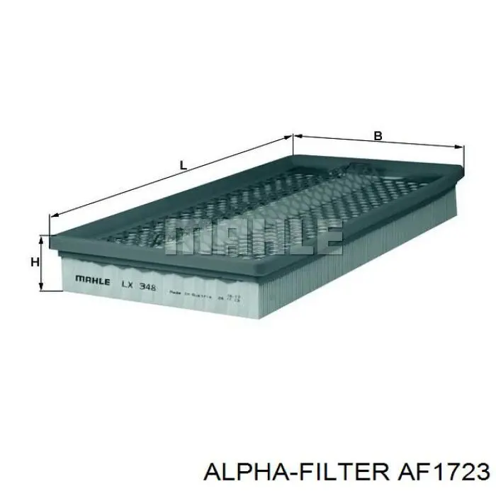 AF1723 Alpha Filter Воздушный фильтр двигателя