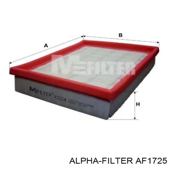 AF1725 Alpha Filter Воздушный фильтр двигателя