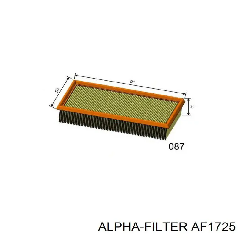 Воздушный фильтр AF1725 Alpha Filter