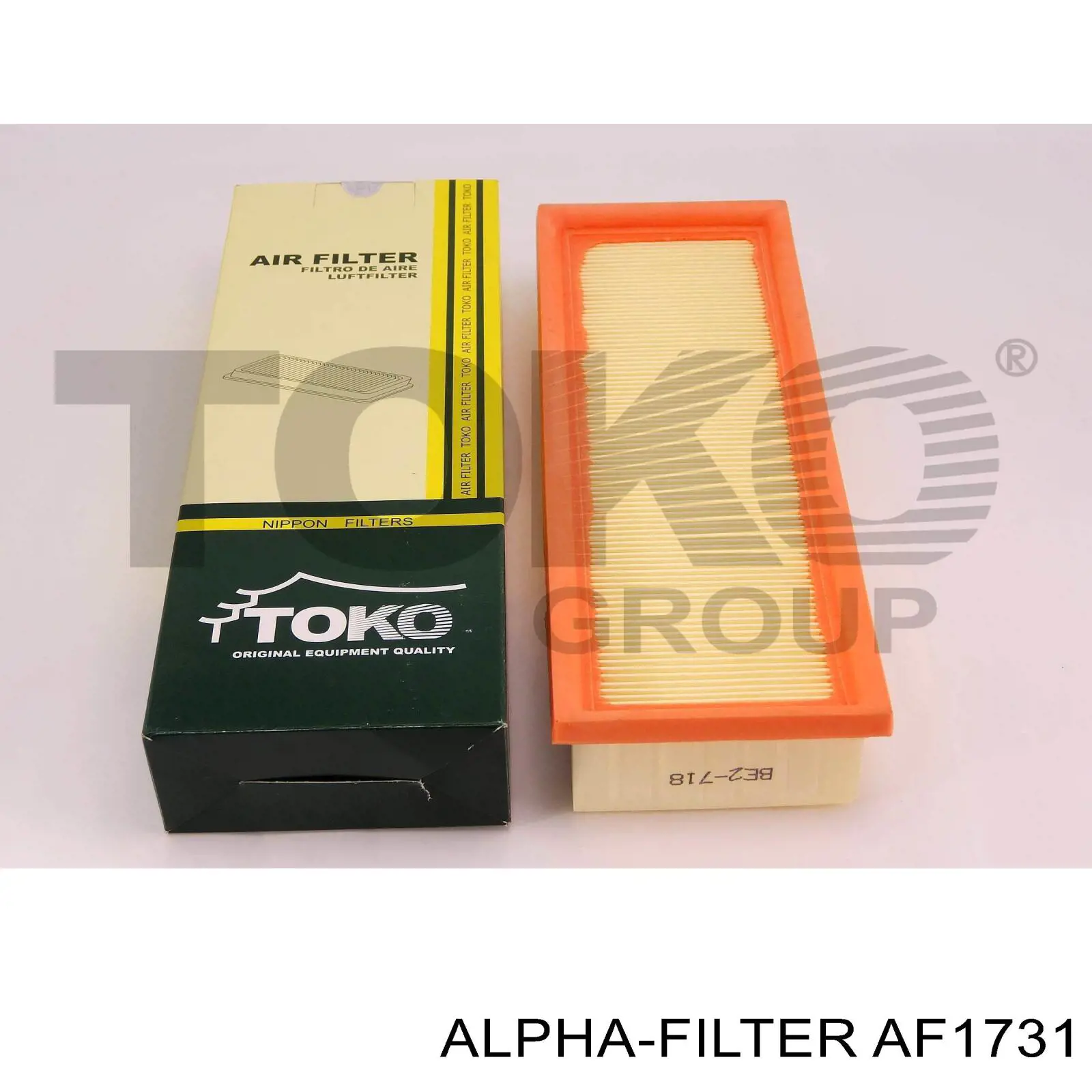 Купить AF1731 Alpha Filter Автомобильный фильтр воздуха