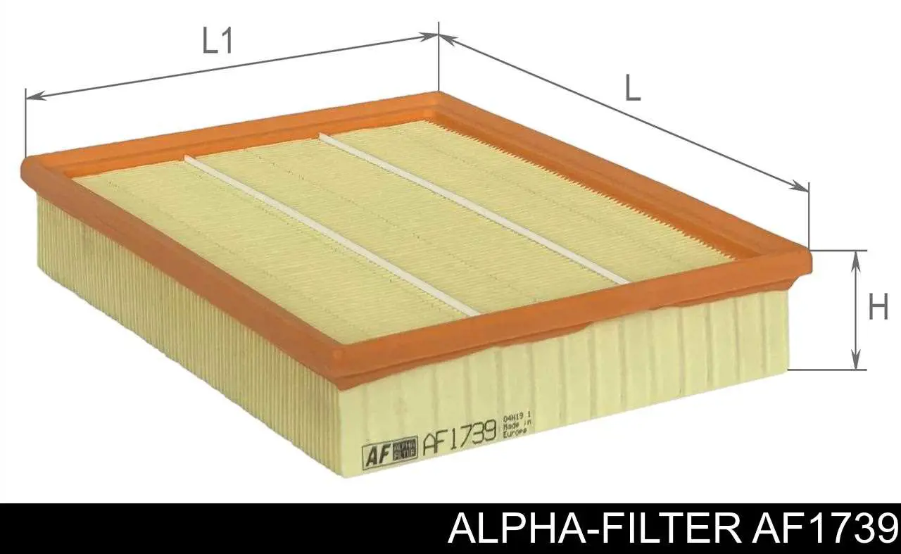 AF1739 Alpha Filter Воздушный фильтр двигателя