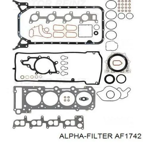 Купить AF1742 Alpha Filter Автомобильный фильтр воздуха
