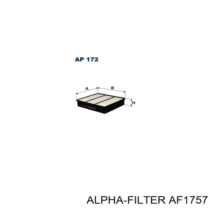 AF1757 Alpha-filter filtro de ar