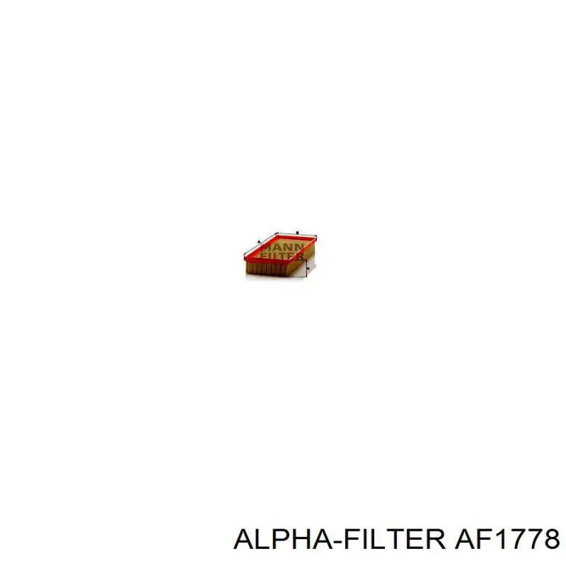 Воздушный фильтр AF1778 Alpha Filter