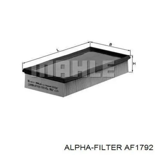 Элемент воздушного фильтра Alpha Filter AF1792 цена, от 4.25 USD
