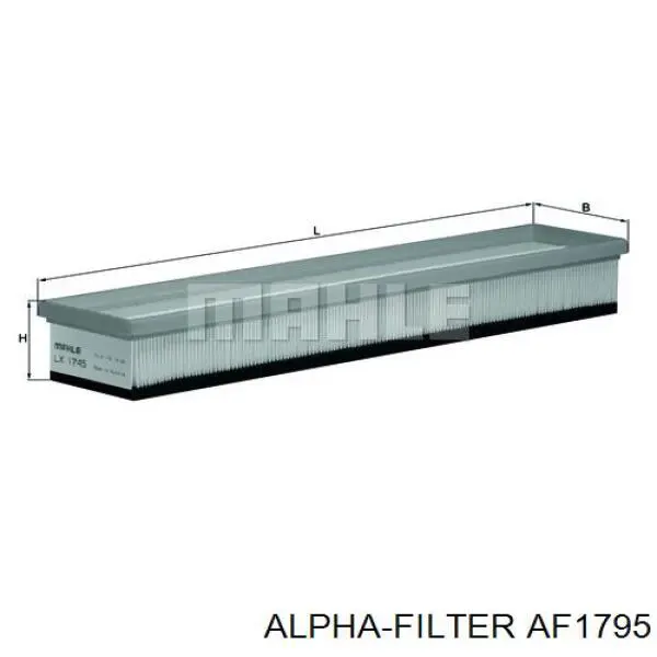 Элемент воздушного фильтра Alpha Filter AF1795 цена, от 4.27 USD