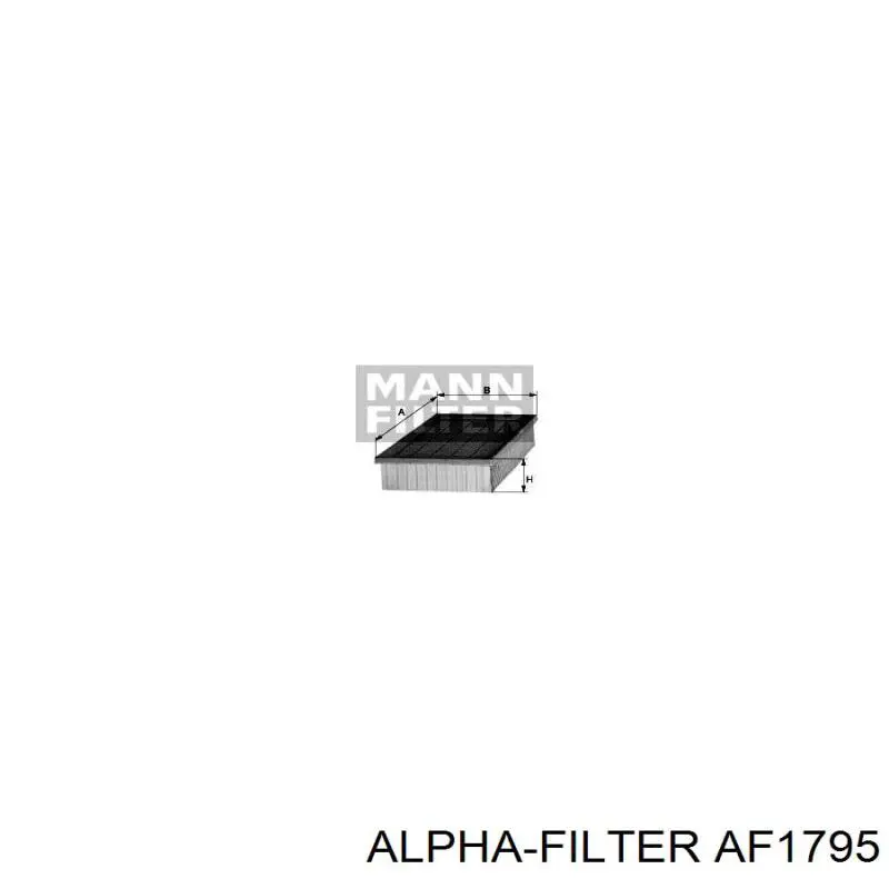 Воздушный фильтр AF1795 Alpha Filter