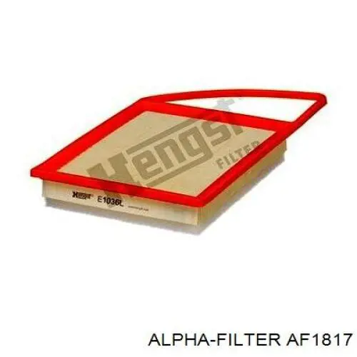 Элемент воздушного фильтра Alpha Filter AF1817 цена, от 4.23 USD