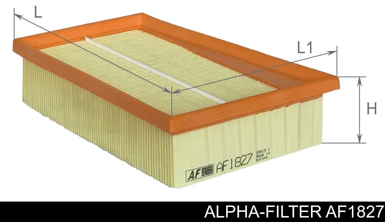 Фильтр воздушный Alpha-filter AF1827